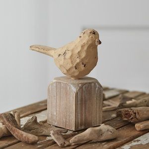 Cast Iron Chickadee Bird